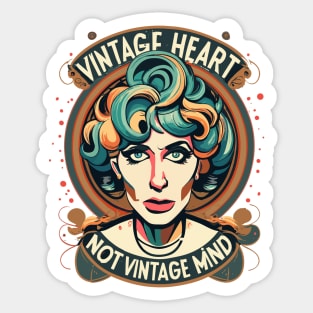 Vintage heart Sticker